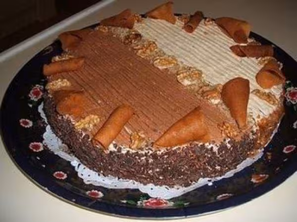 Tarte mi choco mi vanille