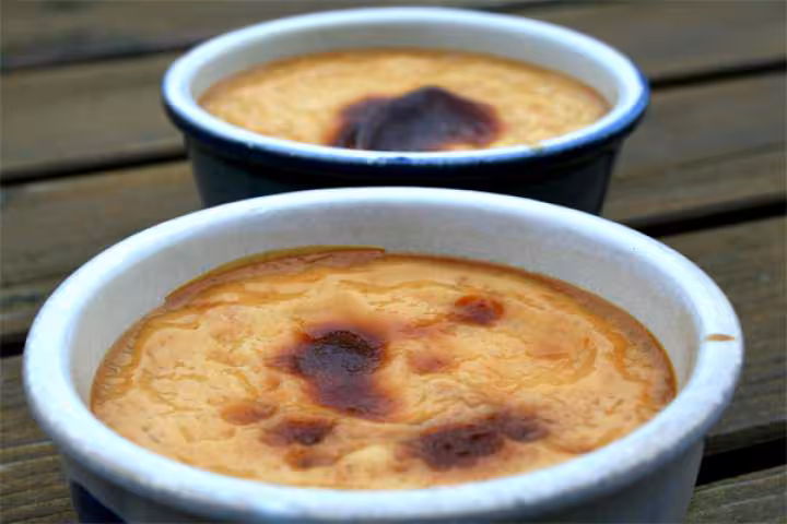 Cremes brulees au four