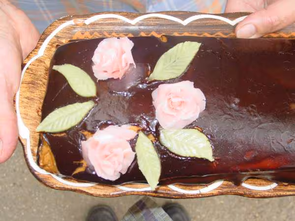 Roses pate d amande