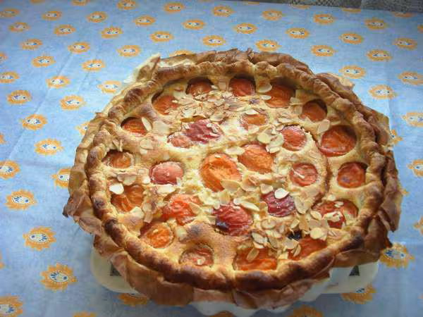 Tarte aux abricots amandine