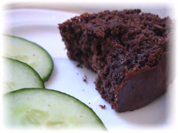 Gateau chocolat concombre
