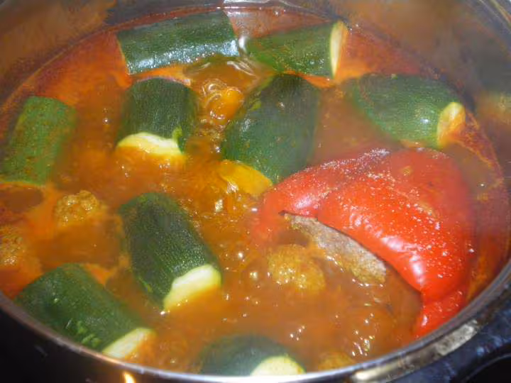 Dolma courgettes pdt et poivrons farcis