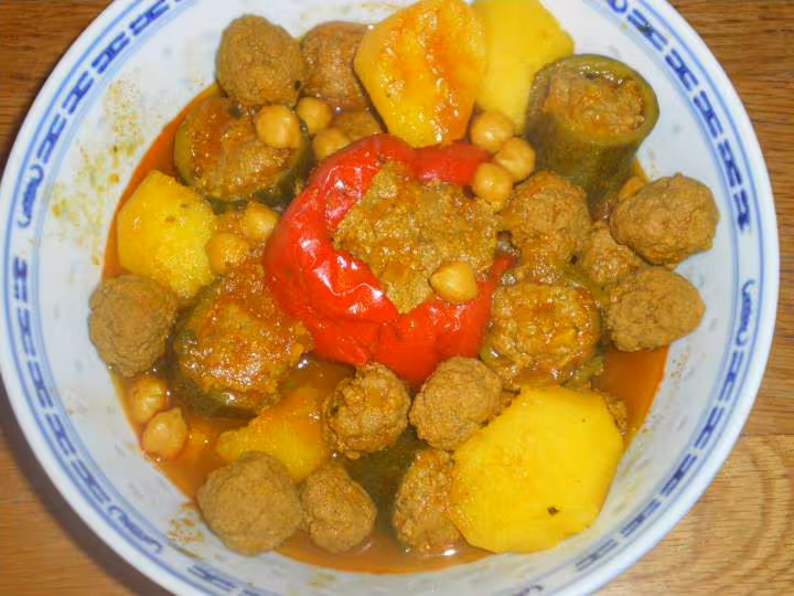 Dolma courgettes pdt et poivrons farcis