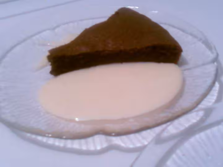Fondant au chocolat et sa creme anglaise