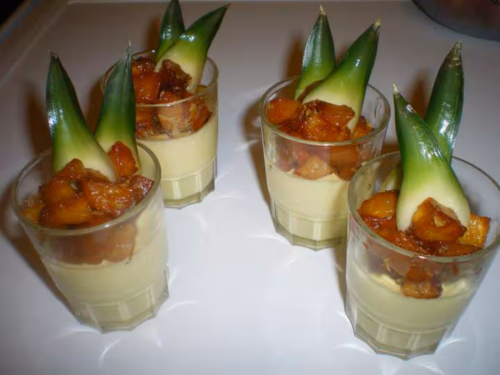 Panna cotta exotique