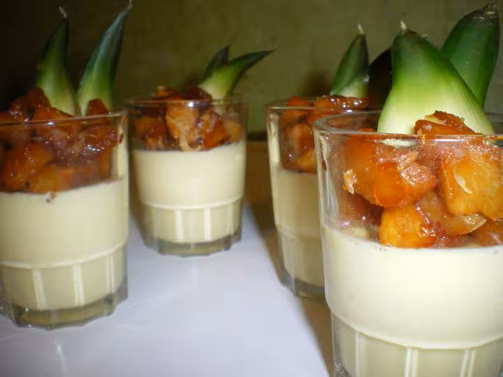 Panna cotta exotique