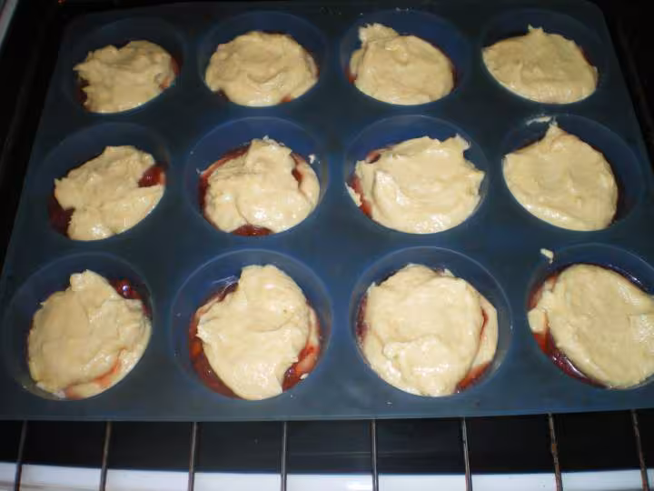 Petits cakes a la confiture troisieme couche nature