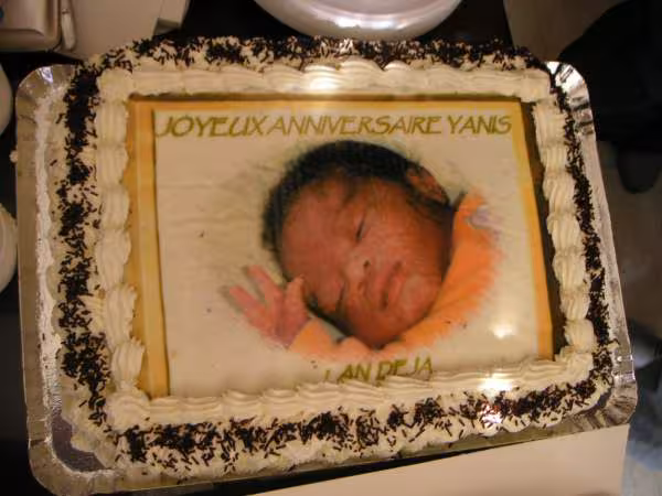 Photo sur gateau