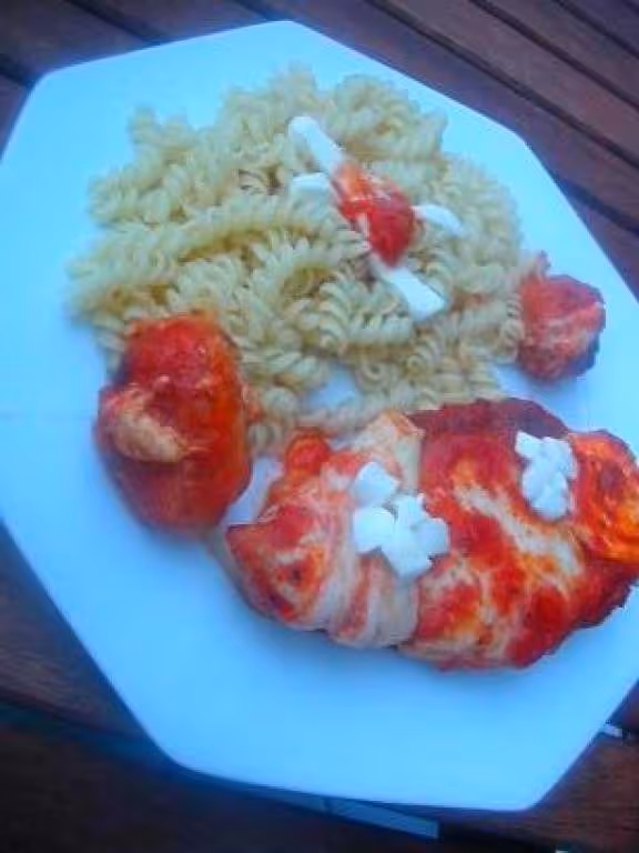 Escalopes de poulet a la sauce tomate