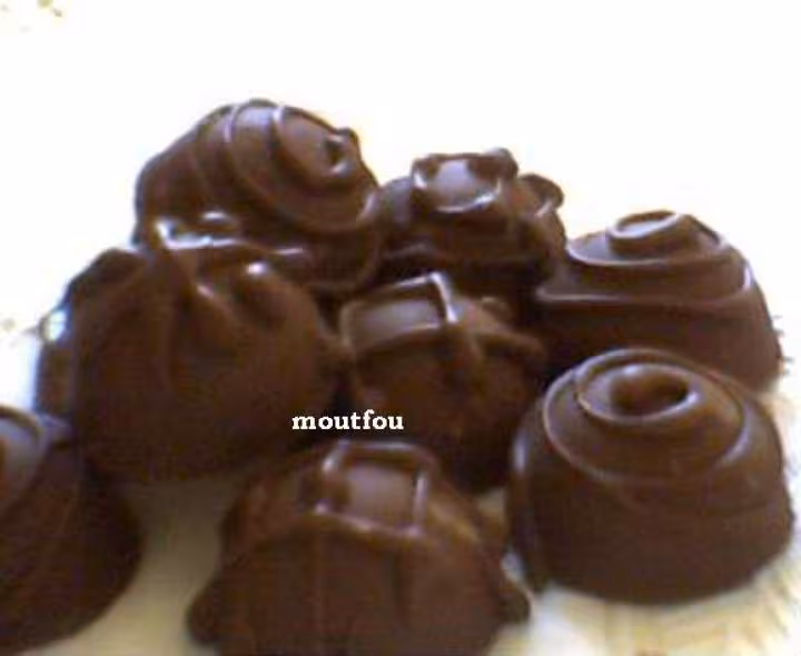 Mes premiers essais chocolats fourres nougat