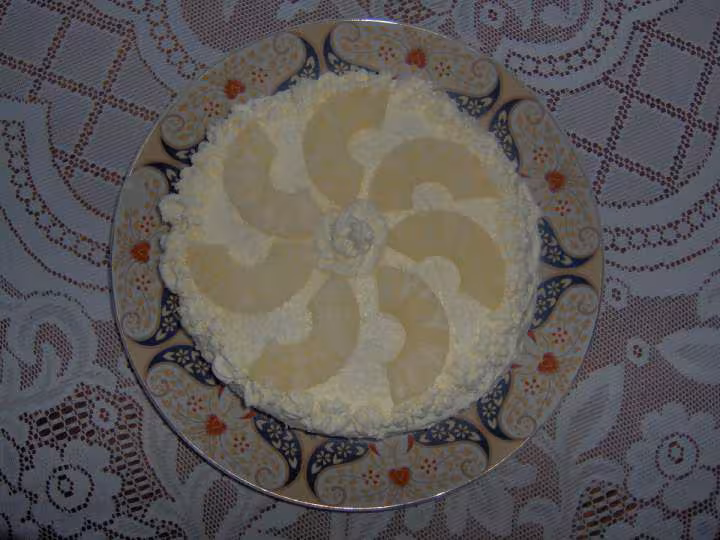 Gateau ananas noix de coco prise de vue 2