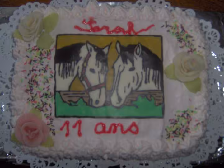 Gateau d anniversaire 11 ans de mon ainee prise n 2