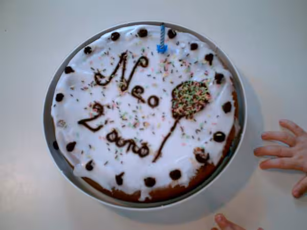 Gateau choco noix de coco de mon fils pour ces 2 ans