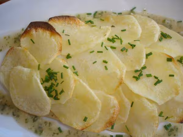 Daurade aux ecailles de pommes de terre
