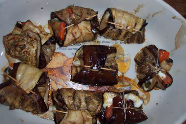 Aubergines mozzarella tomate