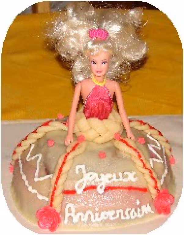 Le gateau princesse pour les 2 ans de ma puce