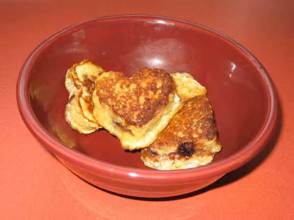 Petits croque coeur nutella