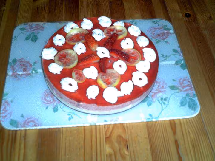Bavarois framboise citron