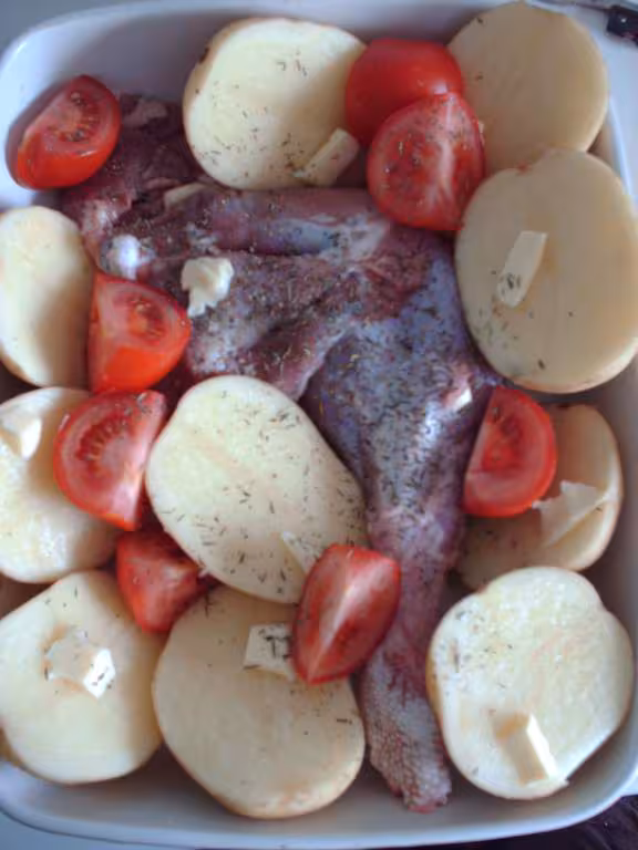 Cuisse de dinde avant cuisson