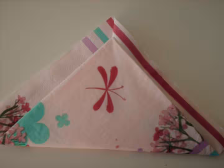 Pliage de serviette pr la table