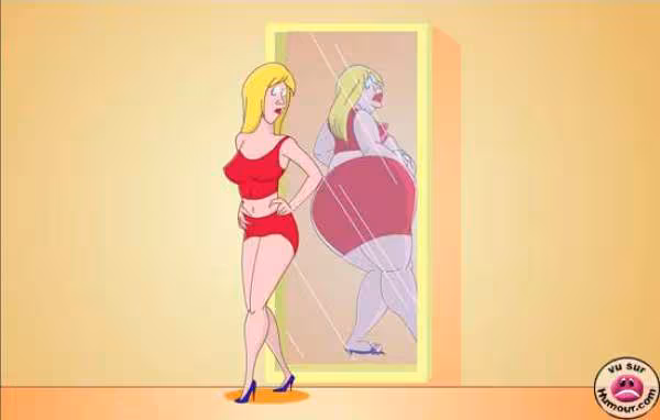 Femme miroir