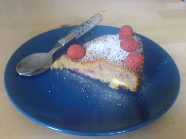 Gateau framboises chocolat blanc