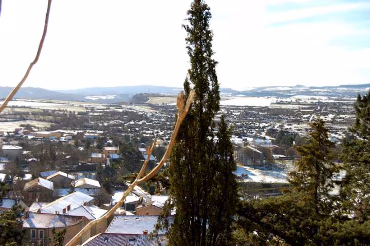 Le caylar sous la neige herault
