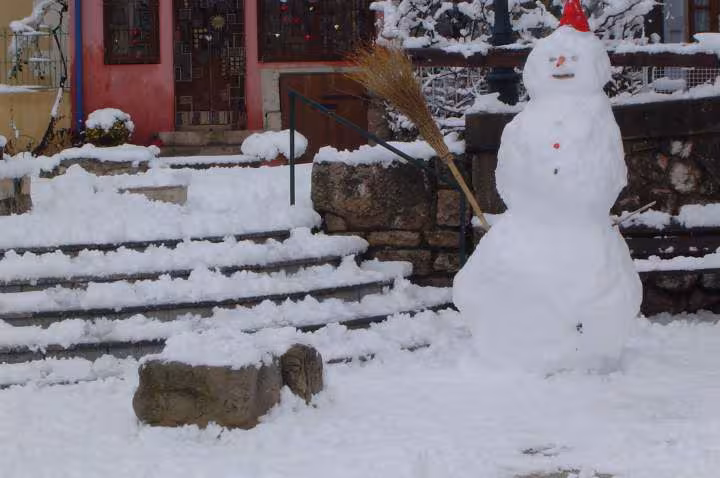 Le caylar sous la neige herault