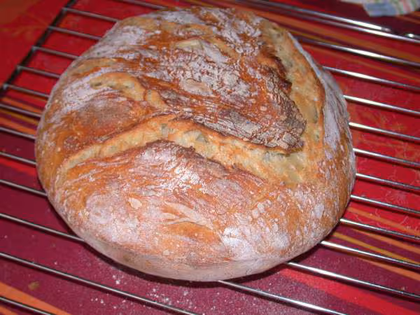 Pain sans petrissage cuisson cocotte