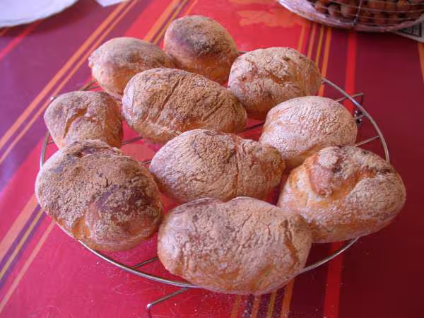 Pain sans petrissage cuit dans moule