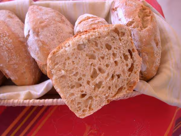 Pain sans petrissage pousse lente mie