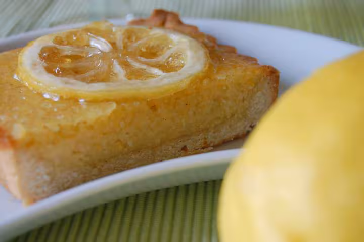 Tarte aux amandes et au citron
