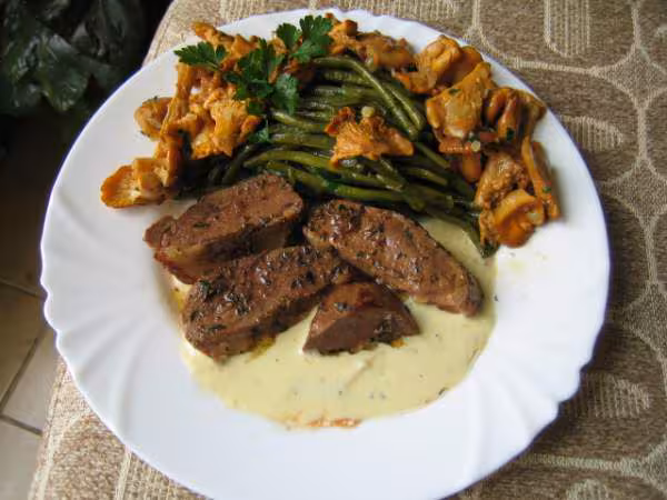 Magret de canard sauce au roquefort a ma facon