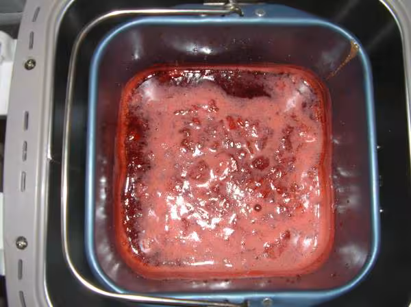 Confiture fraises apres cuisson