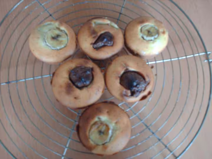 Mufins chocolat banane muffins bananes