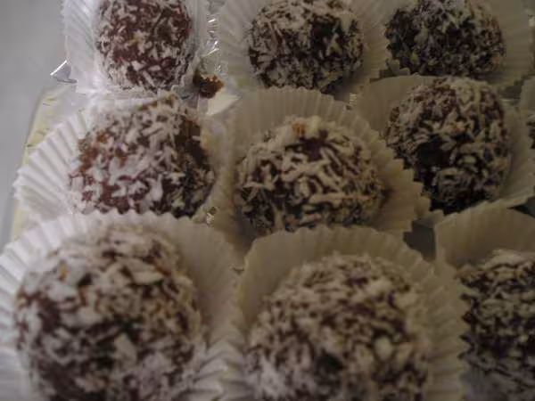 Boules choco coco pour noel