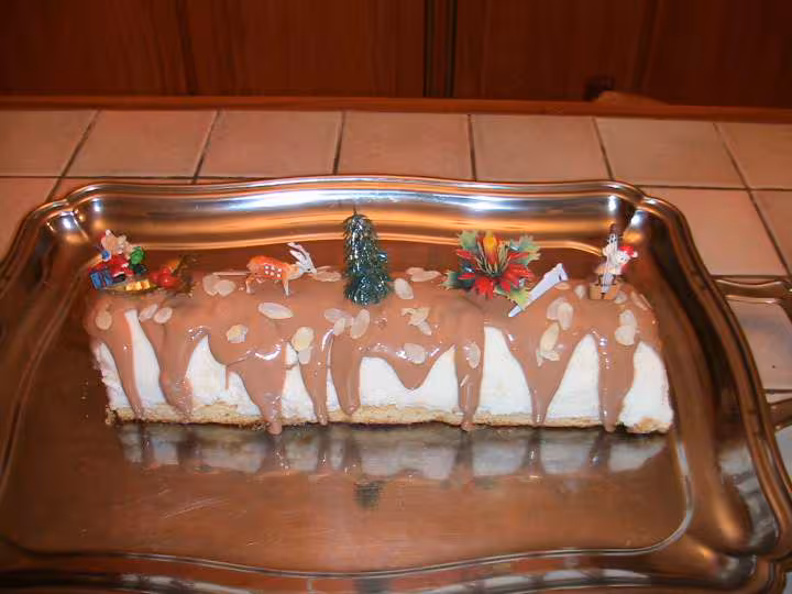Buche poire amande