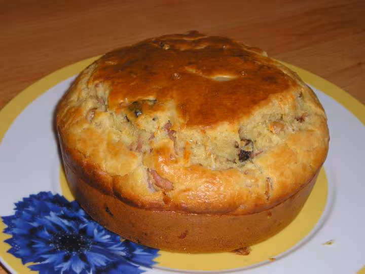 Cake pruneau lardon oignons