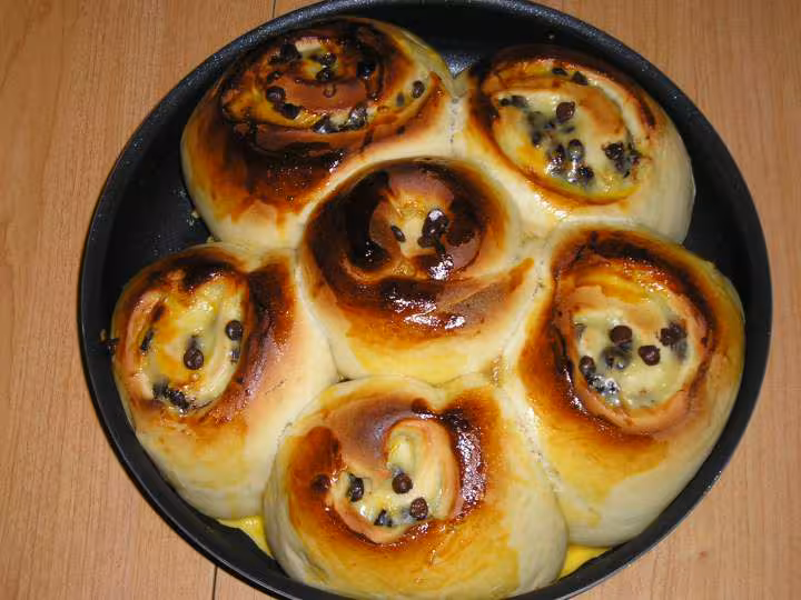 Chinois au chocolat creme patissiere