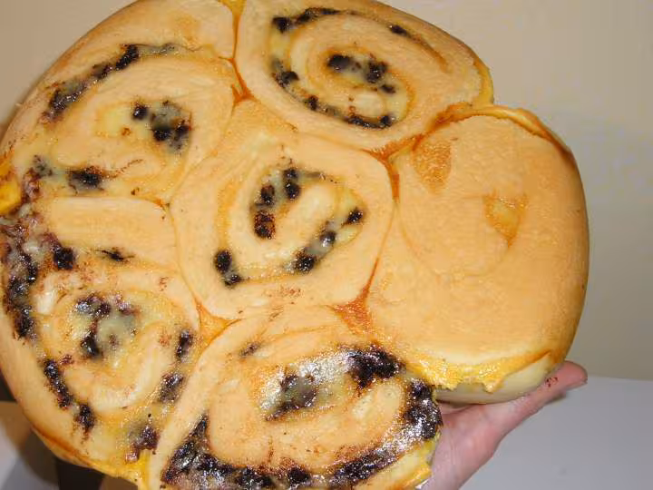 Chinois au chocolat creme patissiere dessous