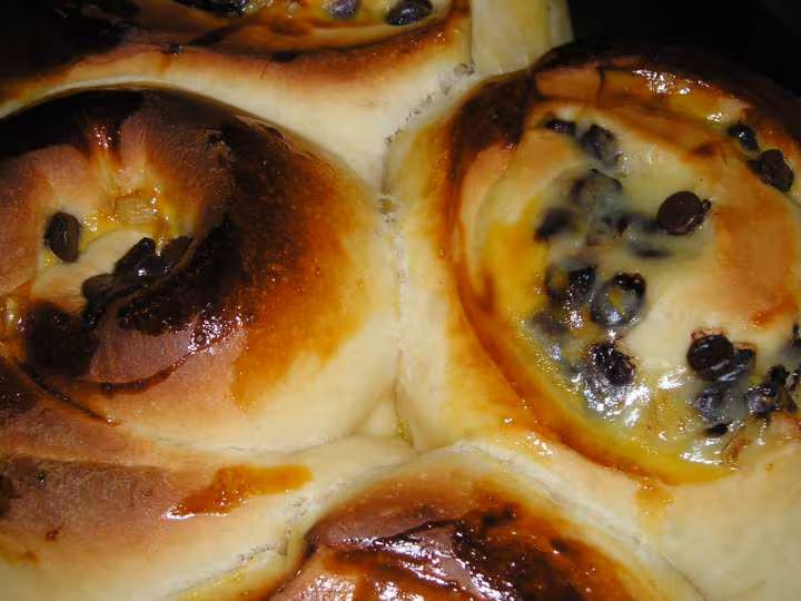 Chinois au chocolat creme patissiere zoom