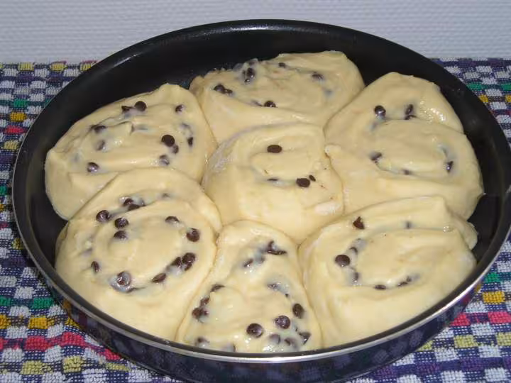 Chinois creme patissiere pepites chocolat