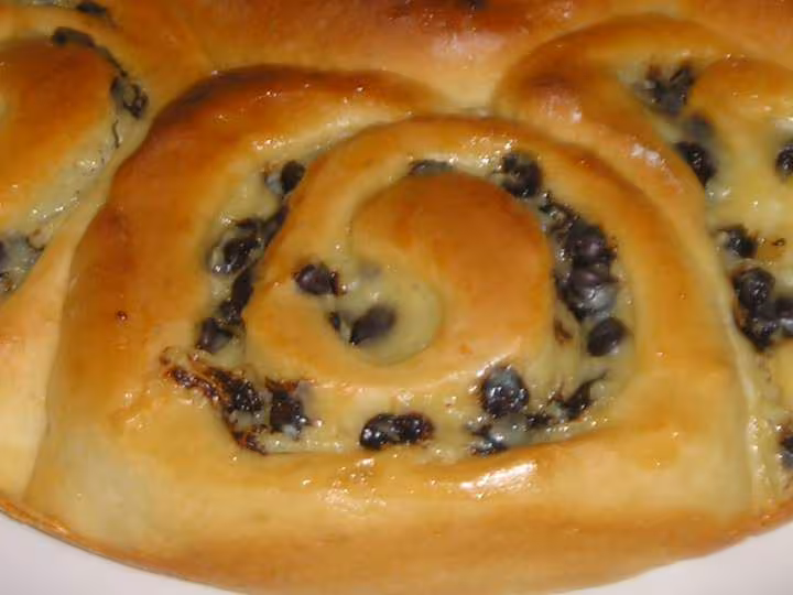 Chinois creme patissiere pepites chocolat zoom