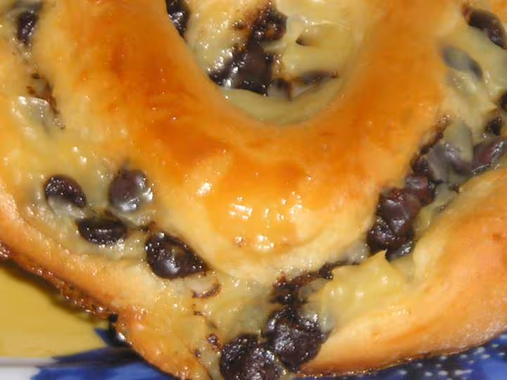 Chinois creme patissiere pepites chocolat zoom