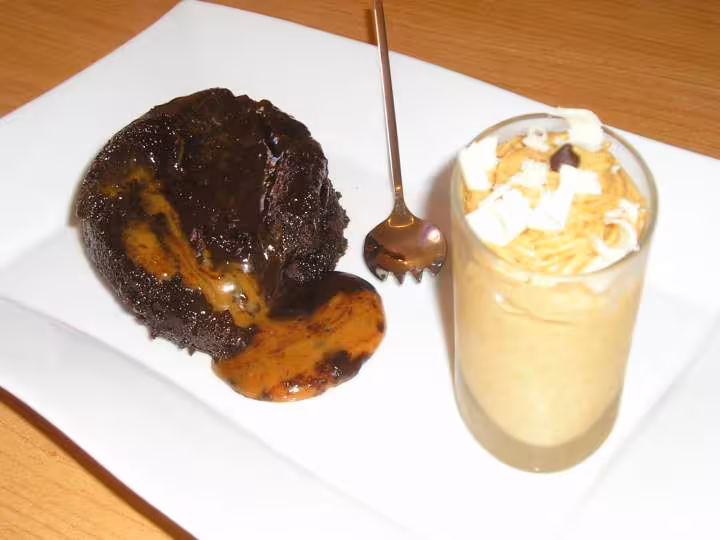Coulant chocolat coeur caramel