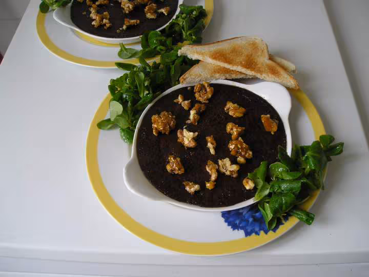 Creme brulee boudin noir