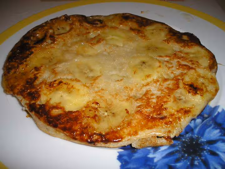 Crepe epaisse banane lait de coco