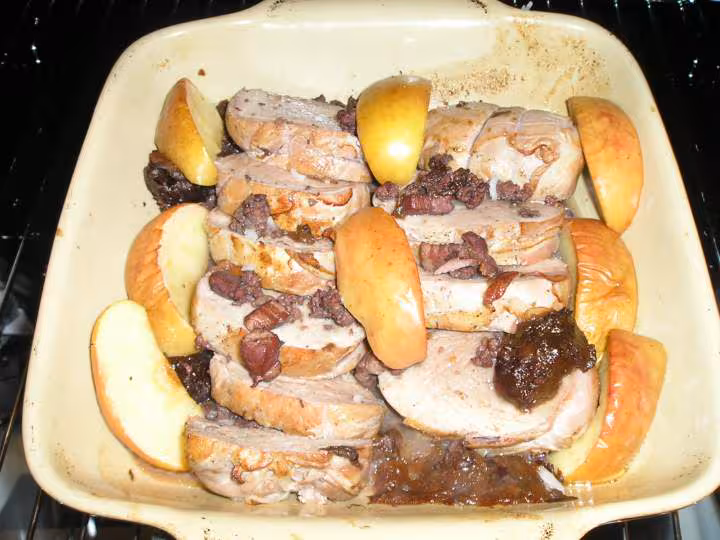 Filet mignon de porc roule au jambon