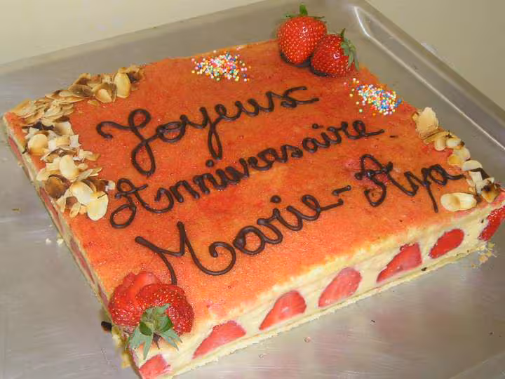 Fraisier anniversaire