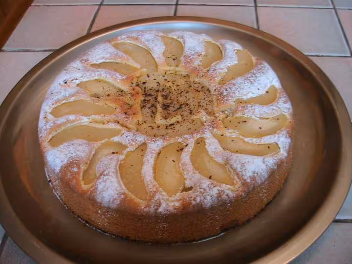 Gateau basque aux poires